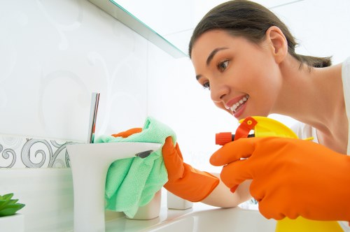 Deep clean of a kitchen as part of one-off cleaning in KT2