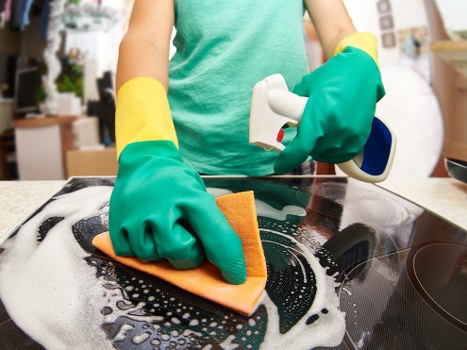 Regular domestic cleaning for a KT2 family home with careful room-by-room upkeep